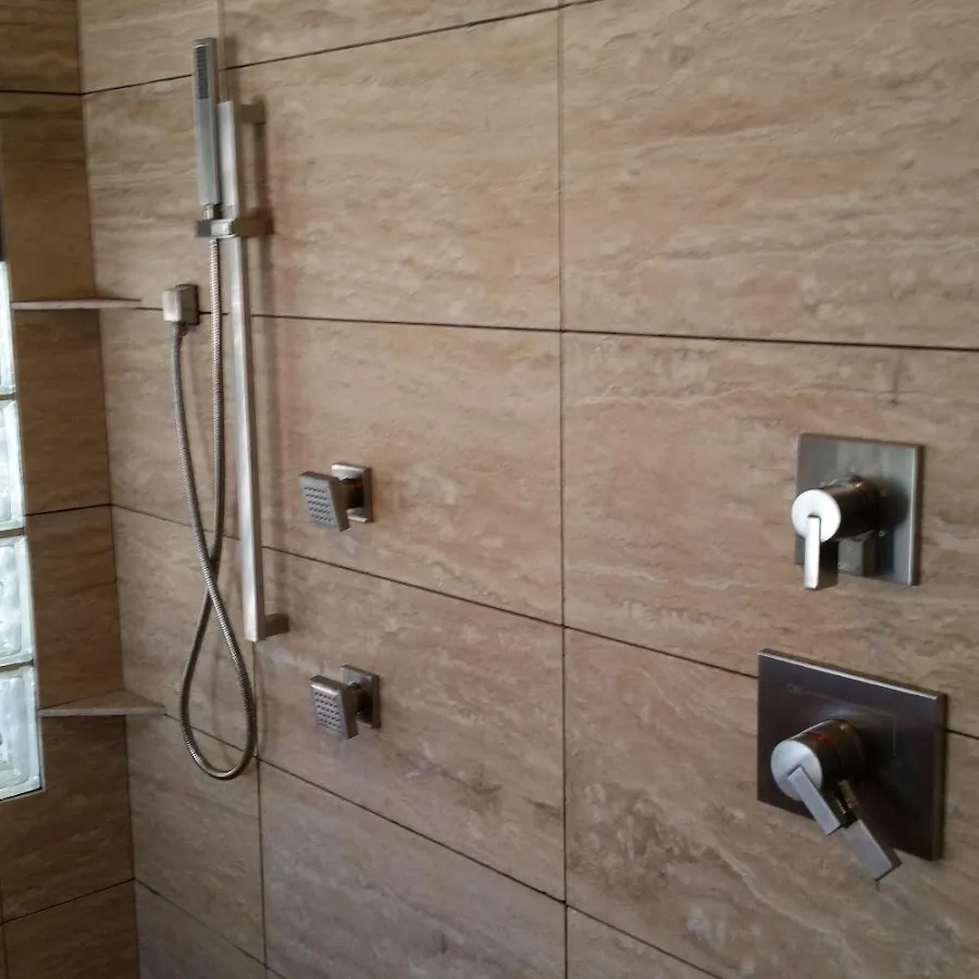 Shower fixture installation for Water Heater Replacement in Columbus